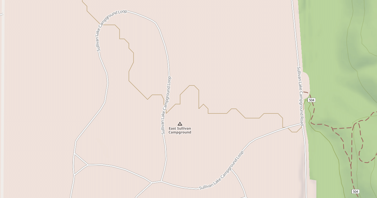 Map preview of SULLIVAN LAKE CAMPGROUND LOOP