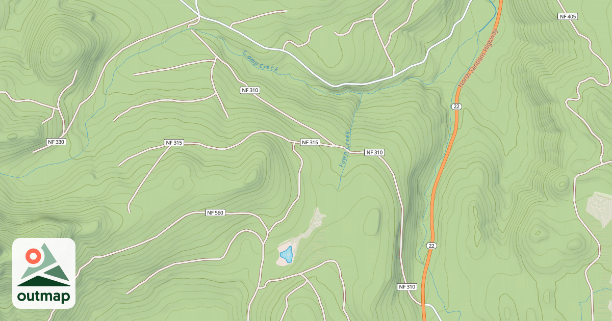 Map of SCAR MT. ROAD