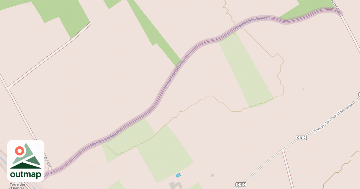 Map of Chemin des Saumes