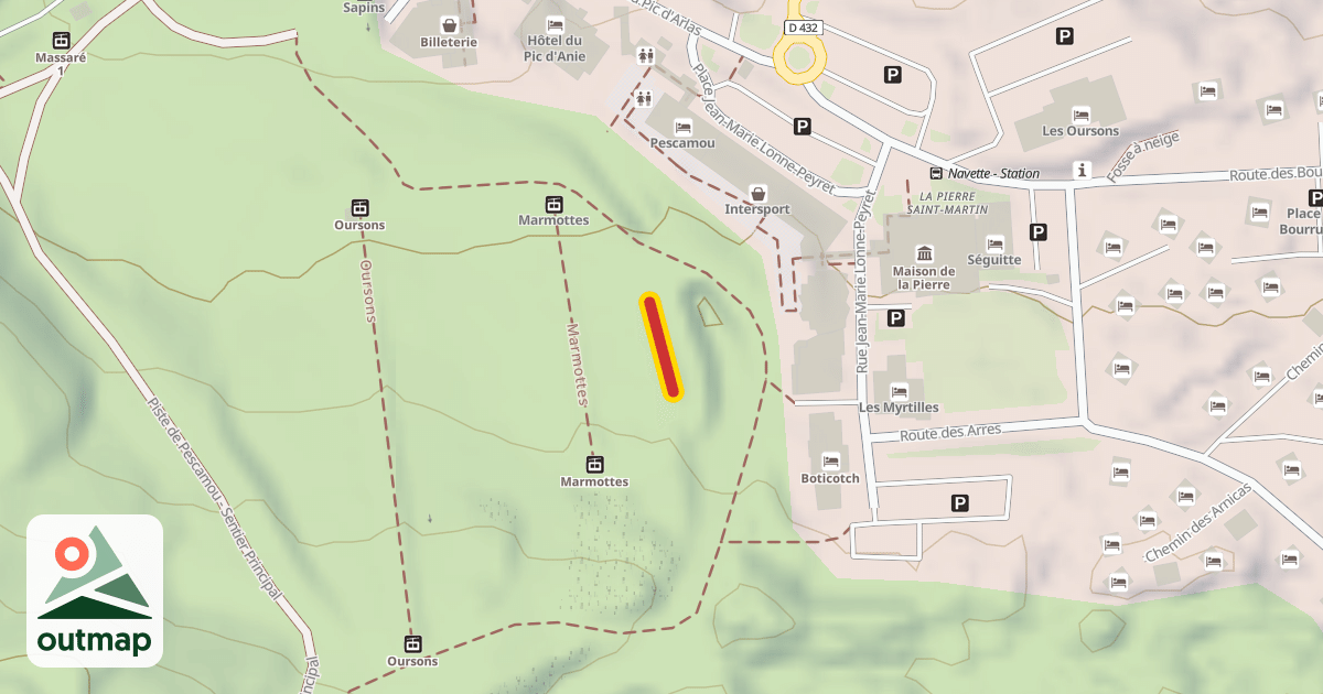 Map of Piou Piou