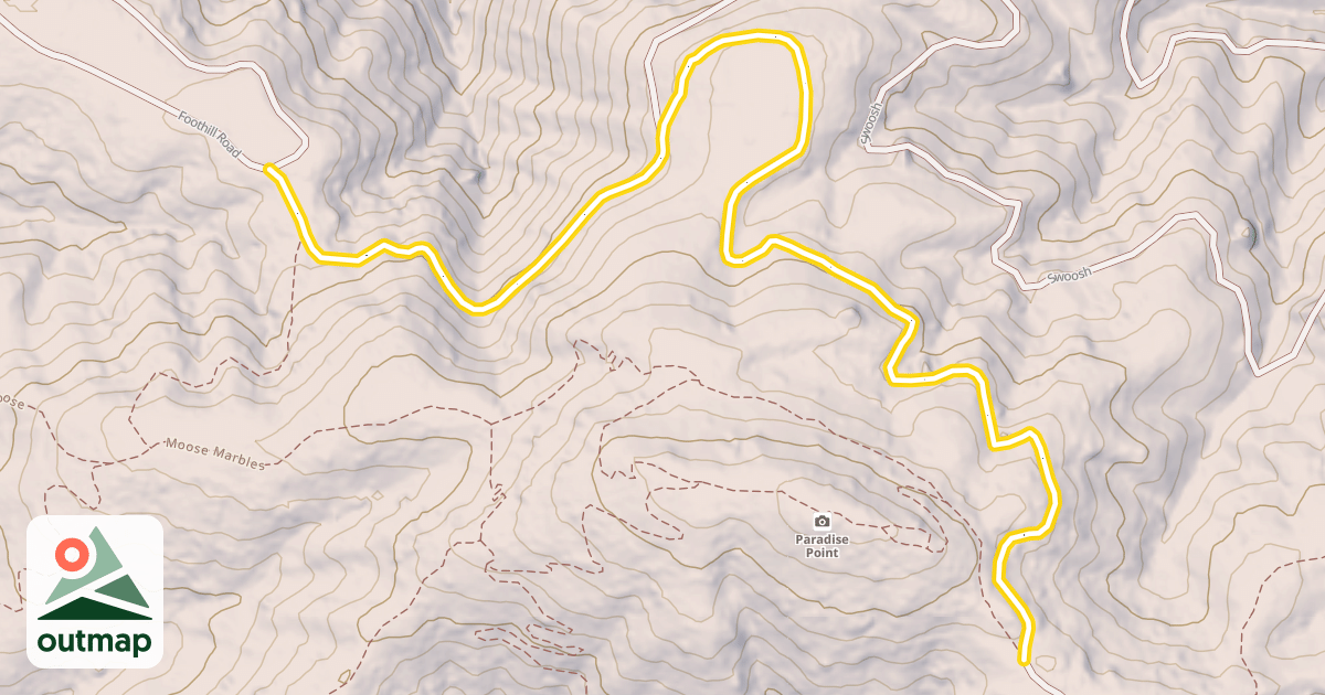 Map of Foothill Road