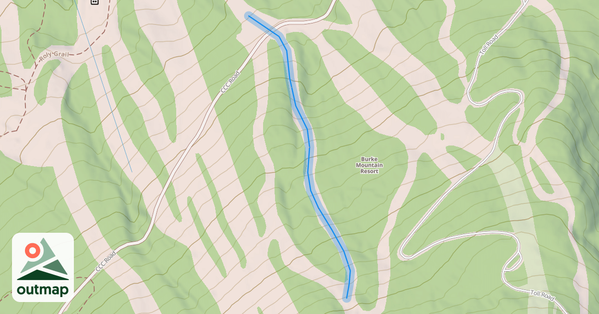 Map of Lower Doug's Drop