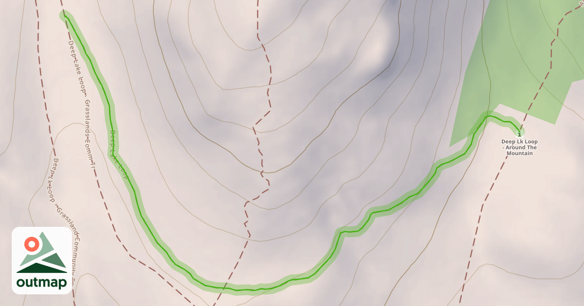 Map of Deep Lake Loop