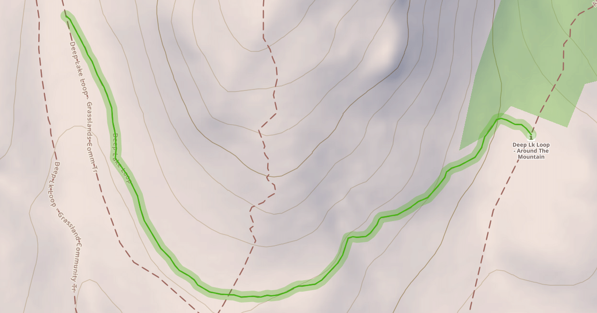 Map preview of Deep Lake Loop