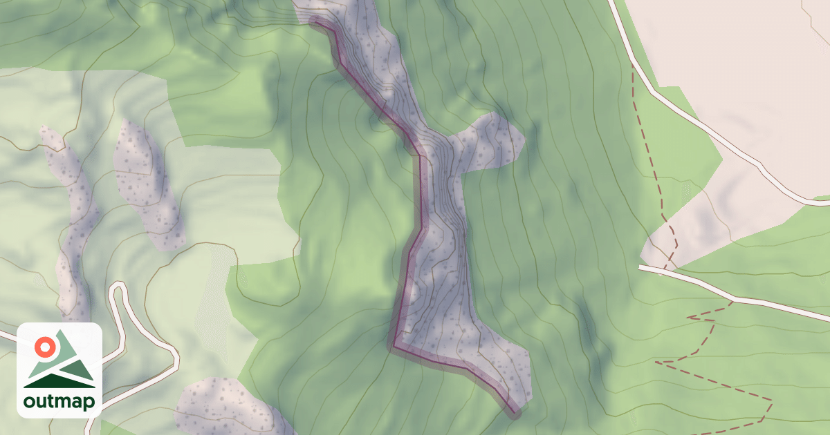 Map of Climbing Crag