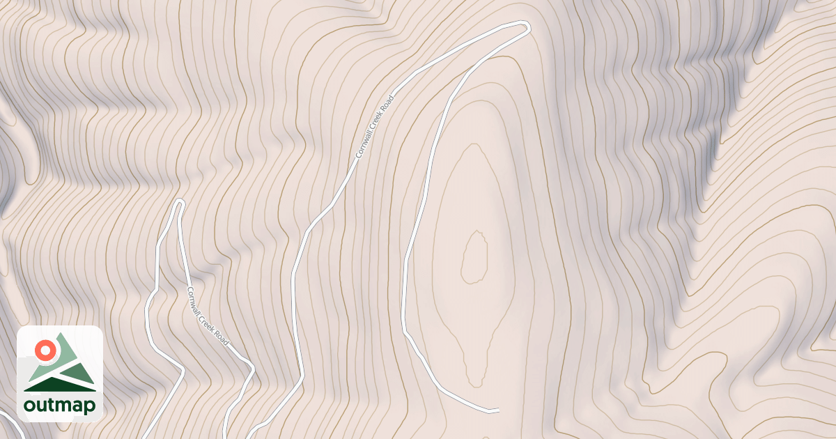 Map of CORNWALL CREEK