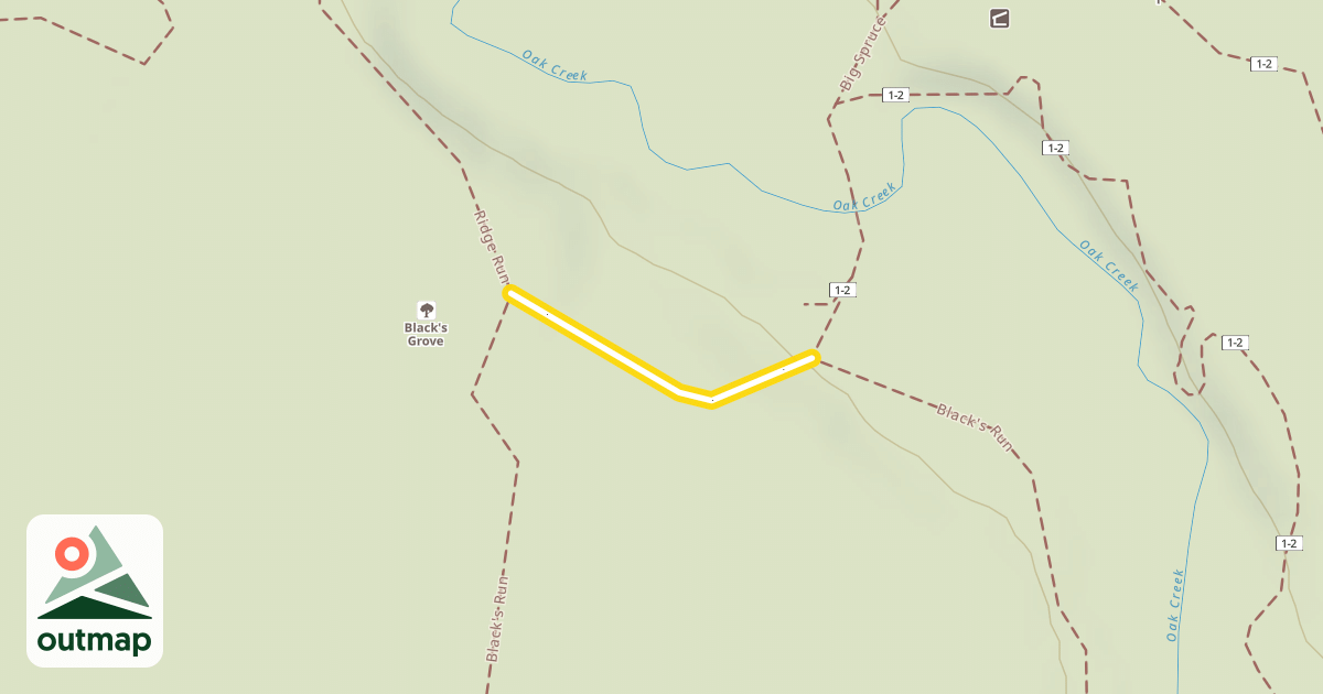 Map of Black's Run