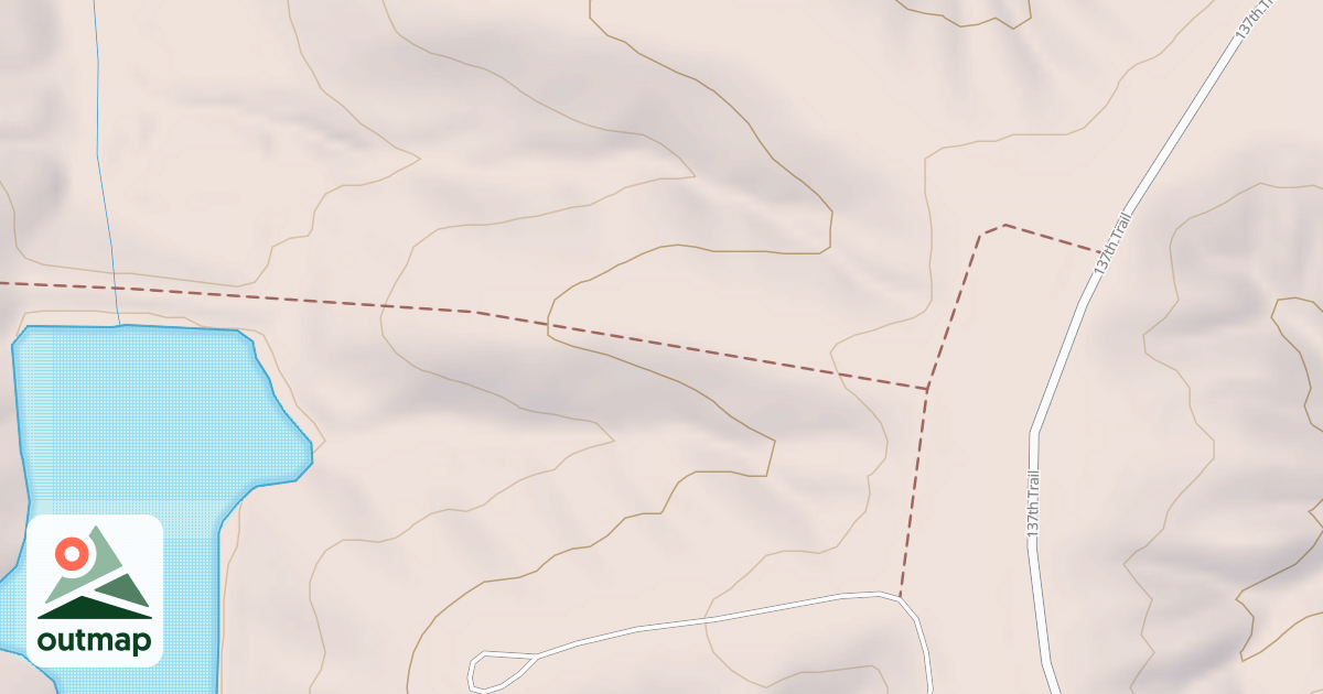 Map of Stevens Forest - Lucas Unit Trails