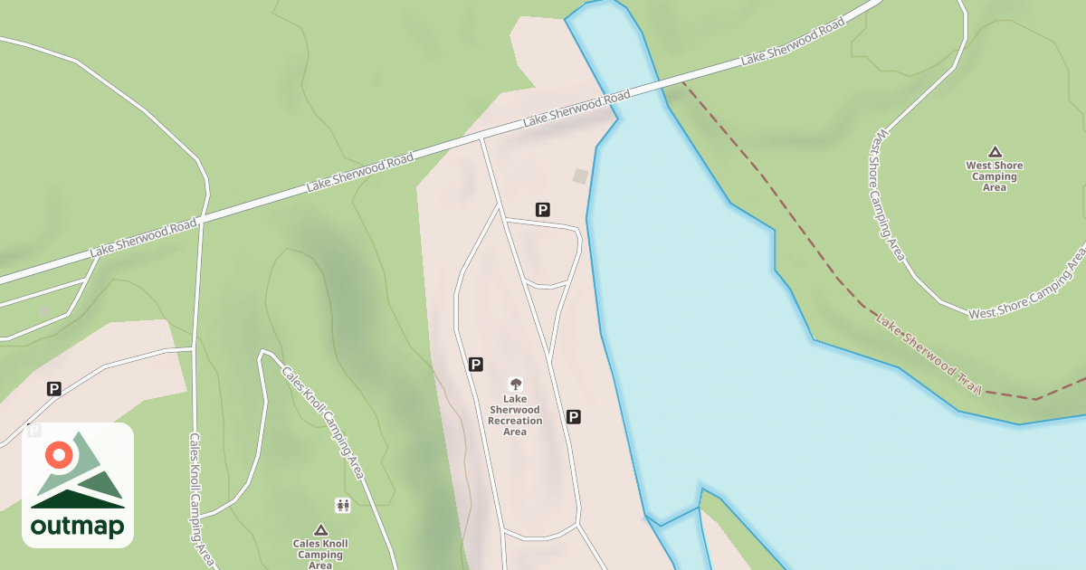 Map of SHERWOOD BEACHES - A