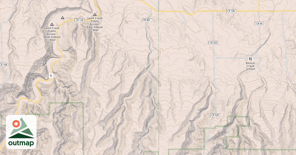 Map of BOUNDARY GULCH