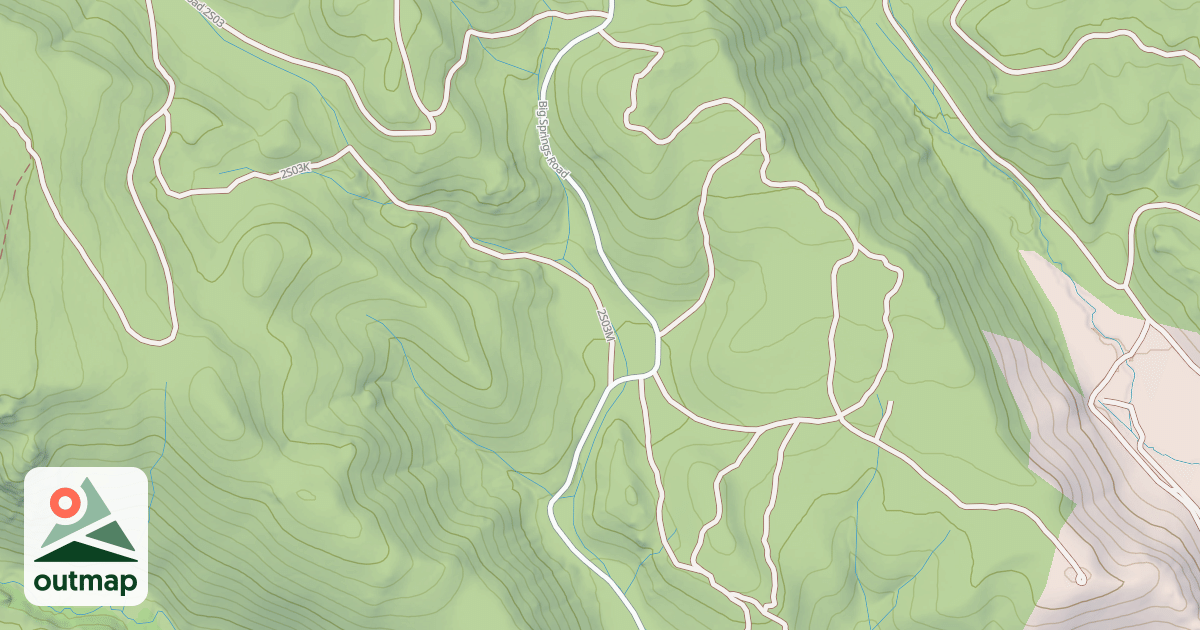 Map of A-Sawmill Cutoff Sm