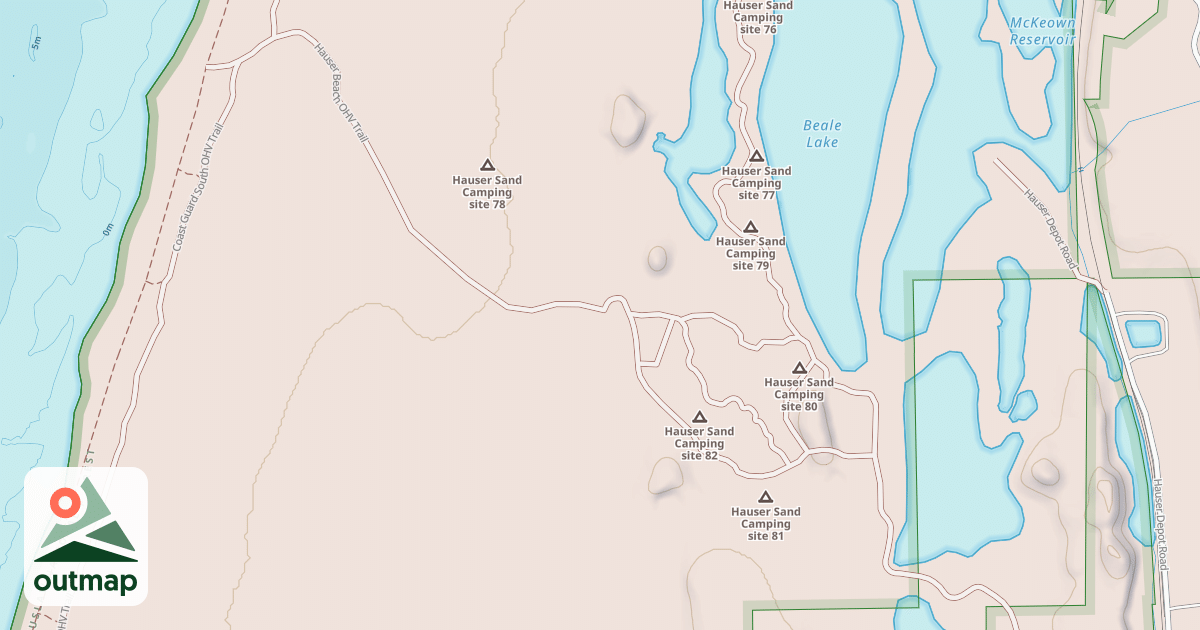 Map of USFS Motor Vehicle Use Map Trails 16658