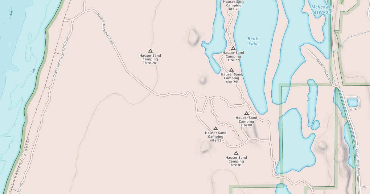 Map preview of USFS Motor Vehicle Use Map Trails 16658