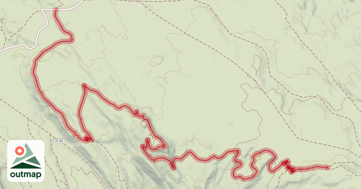 Map of Deadman's Ridge