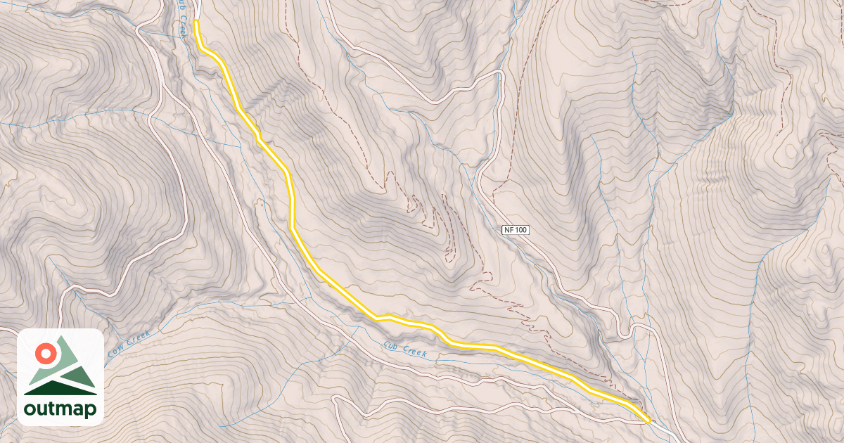 Map of Cub Creek Road