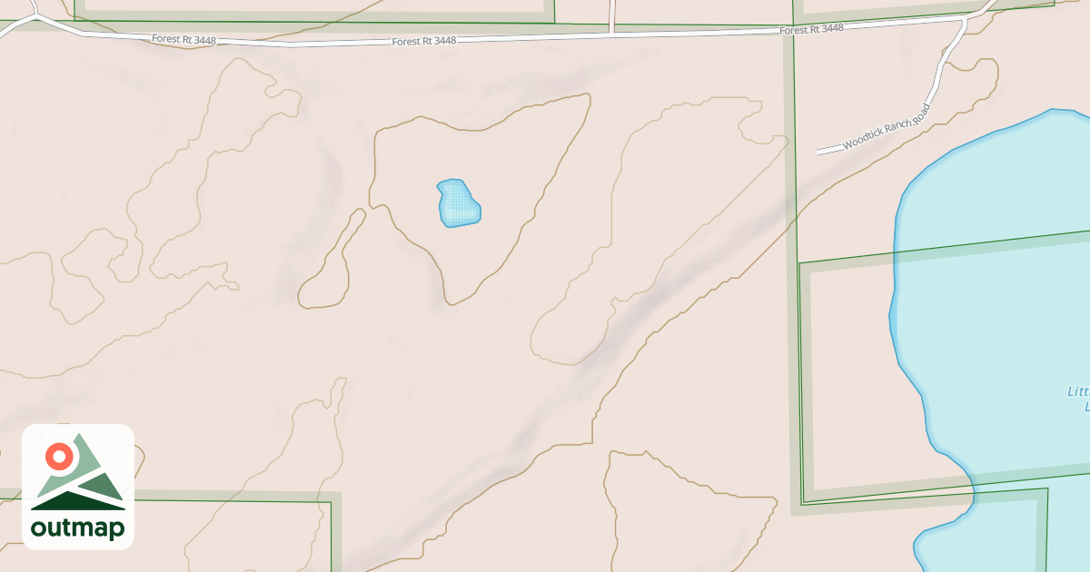 Map of LITTLE RICE LAKE SPUR 3444