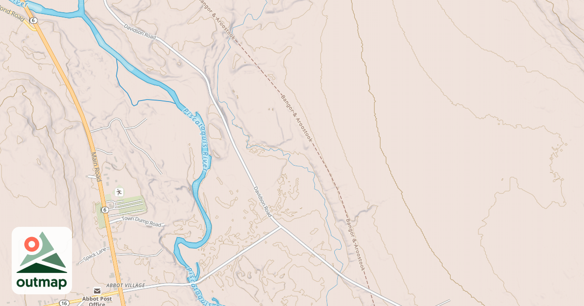 Map of Maine Statewide ATV Trails 160
