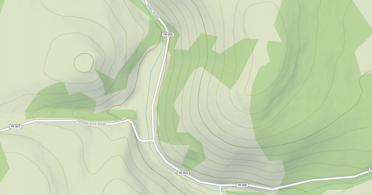 Map preview of Sinks Trail Winter Sport