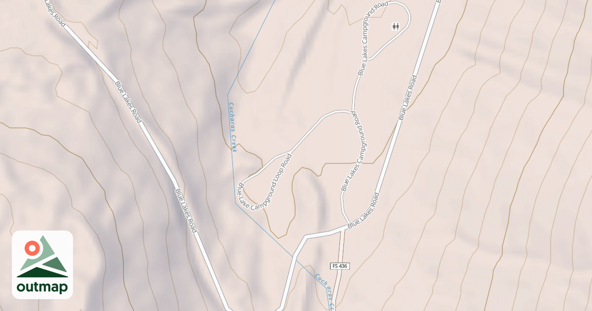 Map of BLUE LAKE C.G. LOOP