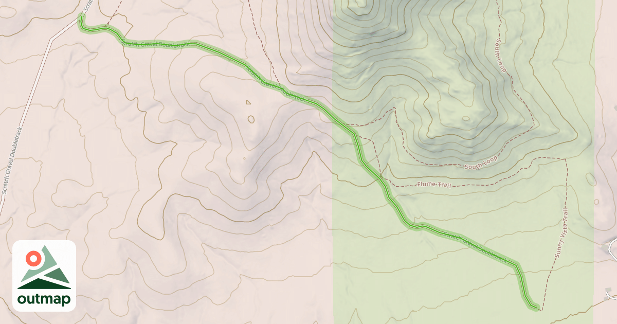 Map of Scratch Gravel Doubletrack