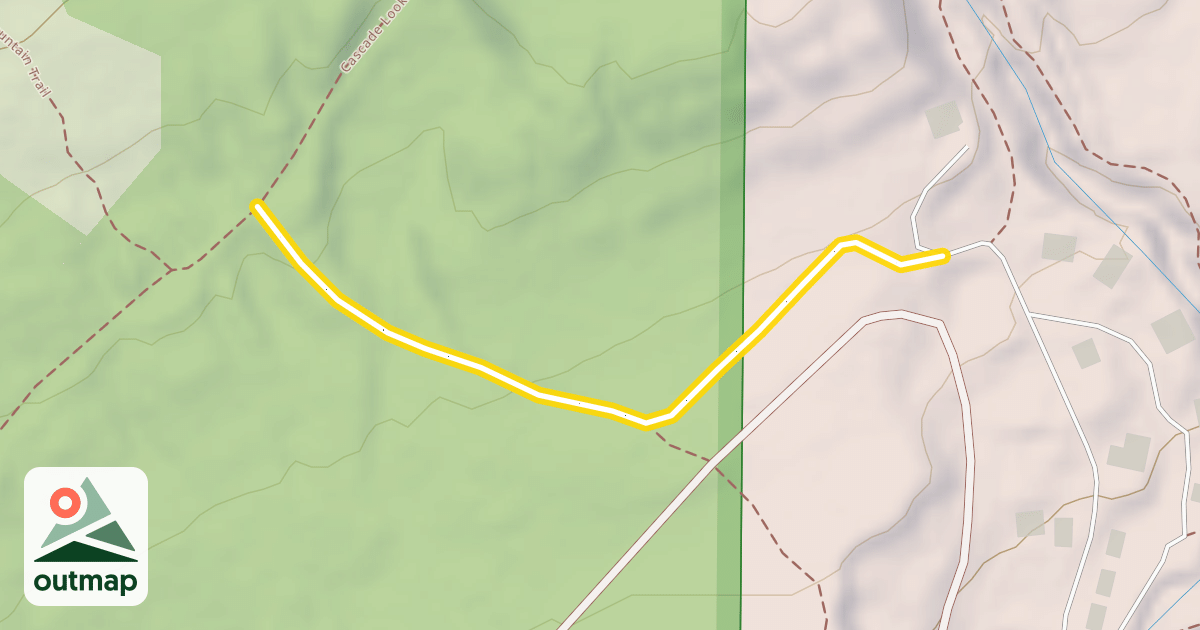 Map of Cascade Lookout Mountain Trail