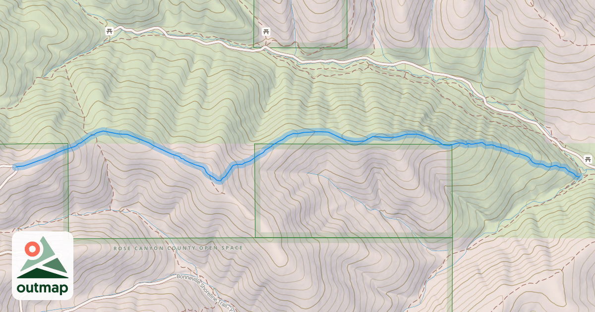 Map of Moon Ridge Trail