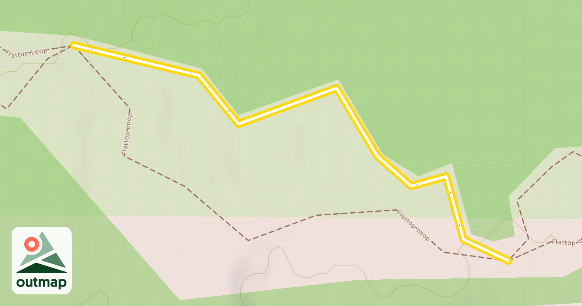 Map of Flattop Loop