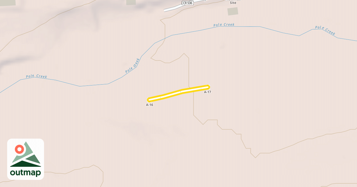 Map of Pole Creek