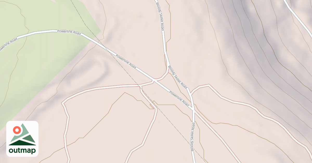 Map of Bloody Skillet ATV Trail