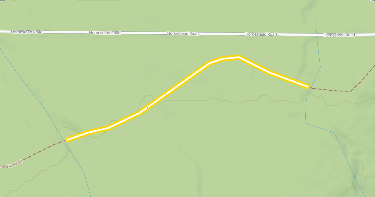Map preview of North Shore Mountains Ski Trail