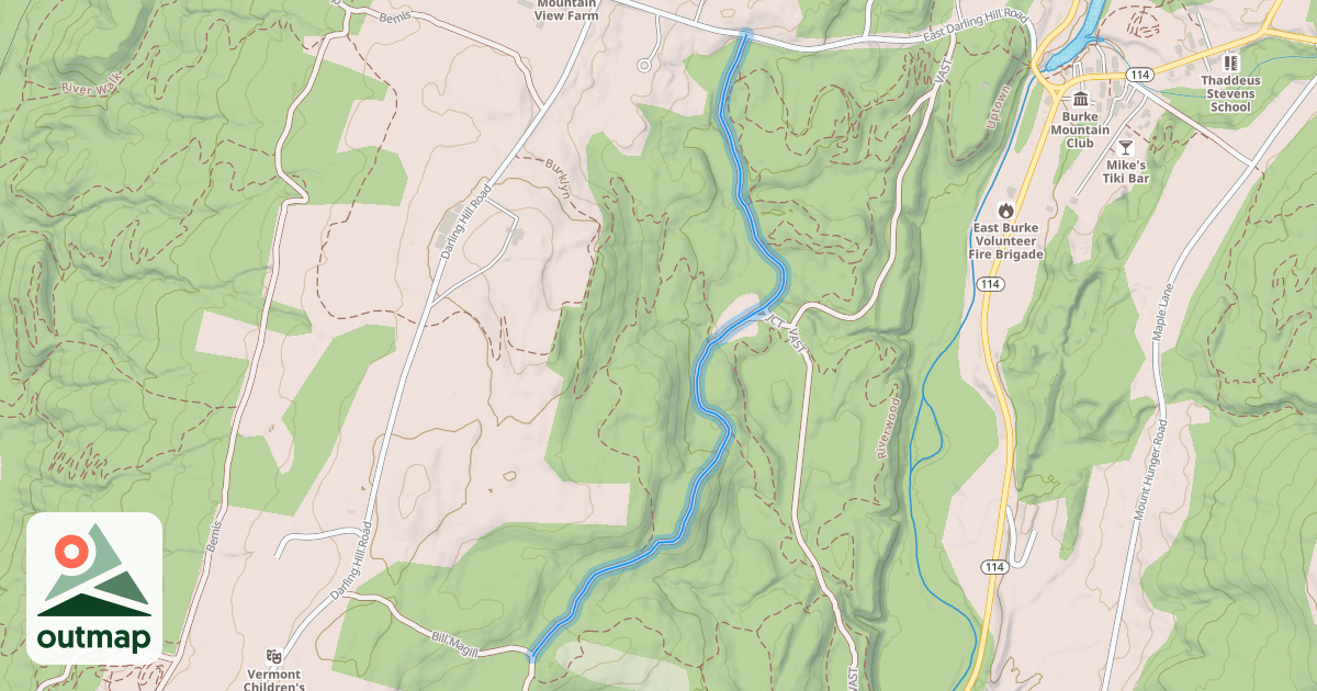 Map of Sugarhouse Run