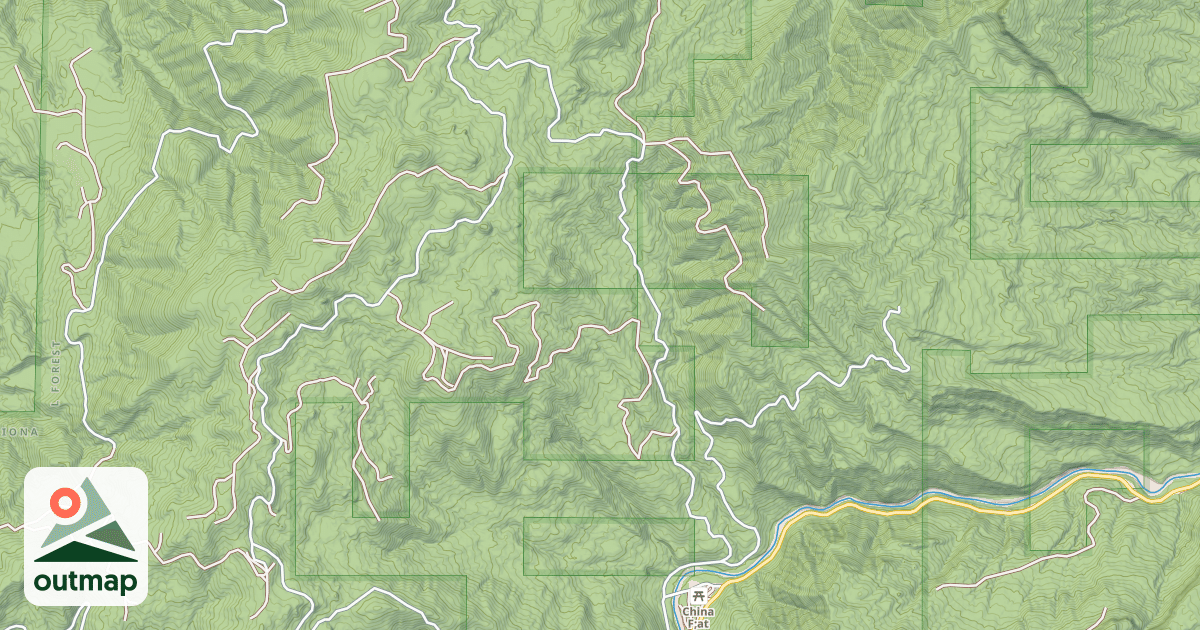Map of CHINA CREEK
