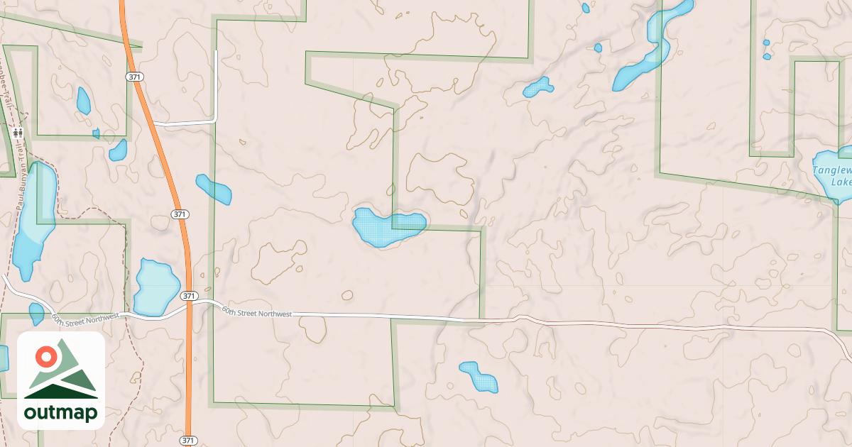 Map of Chippewa "C" Gia Snomobile Tra