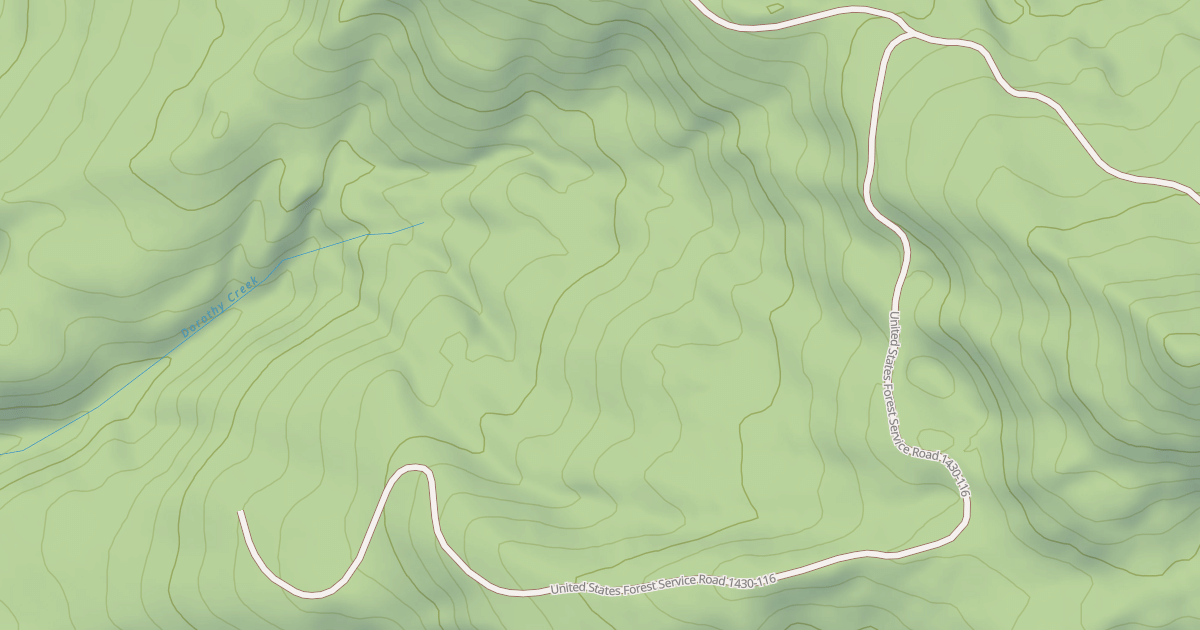 Map preview of USFS National Forest System Roads {F408806B-F658-4036-8B45-2DB730C74ECA}