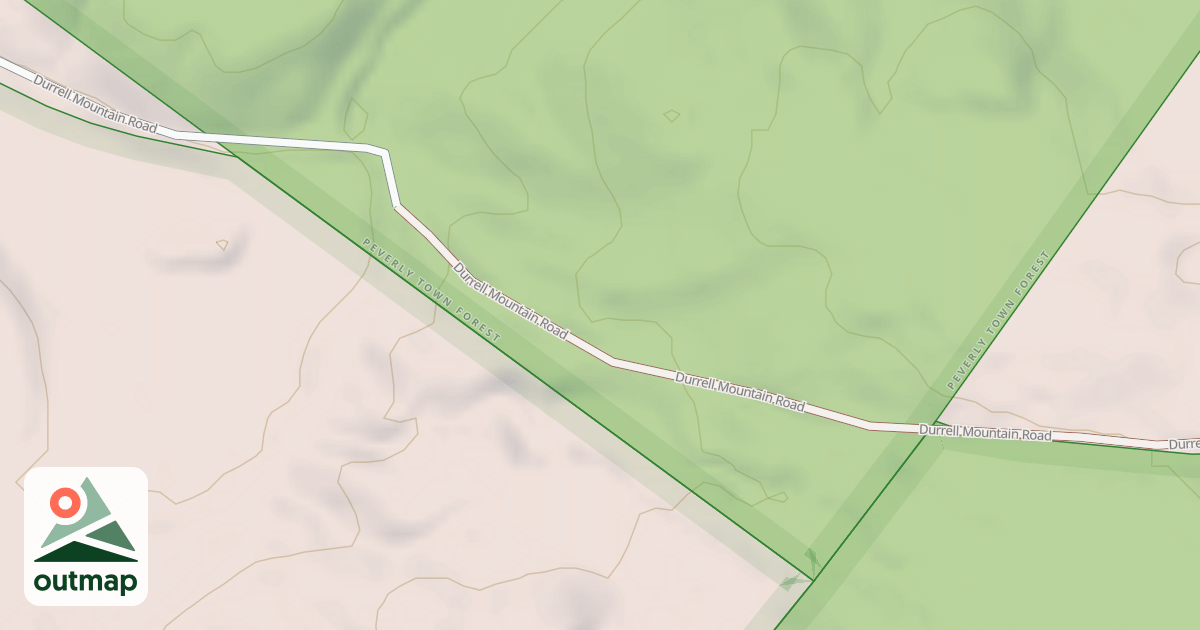 Map of Durrell Mtn Road