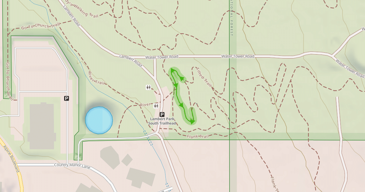 Map preview of Mustard Loop Trail