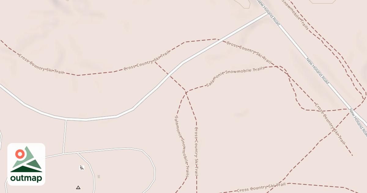 Map of Salamonie Snowmobile Trail