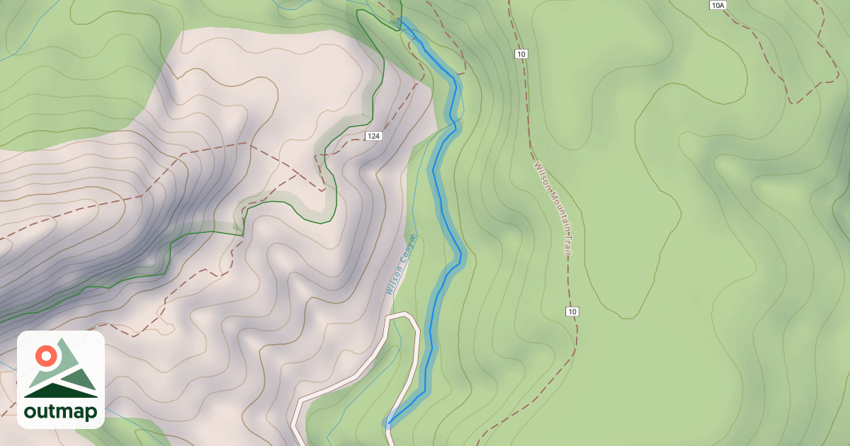 Map of Wilson Canyon Trail