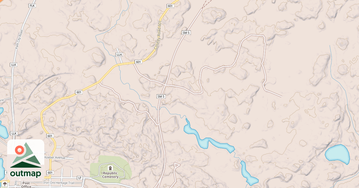 Map of Iron Ore Heritage Trail