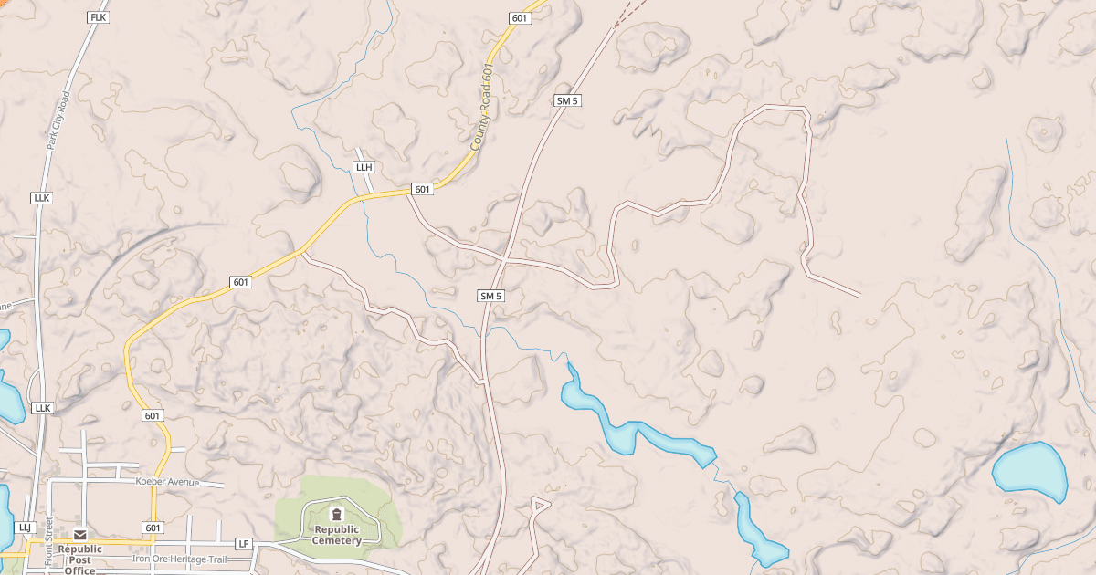 Map preview of Iron Ore Heritage Trail