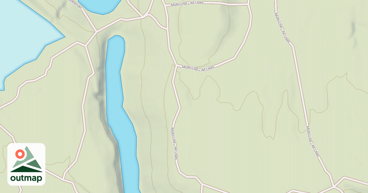 Map of Interlake State Recreation Area Trails