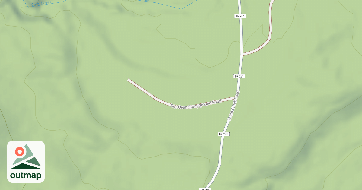 Map of DIRT OVEN CAMPGROUND