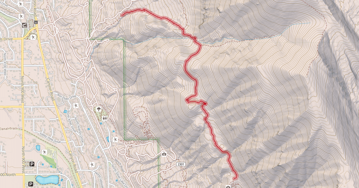 Map preview of Undecrementing Trail