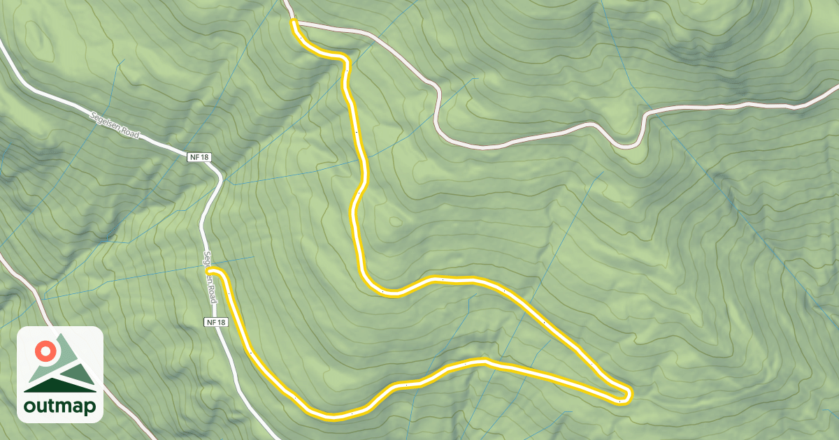 Map of Segelsen Ridge Road