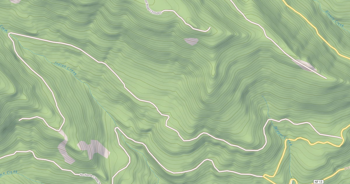 Map preview of INDIAN CREEK