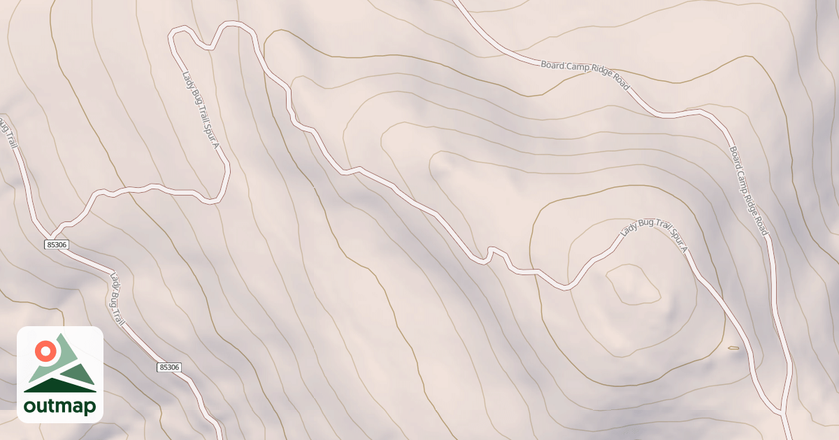 Map of LADYBUG SPUR A