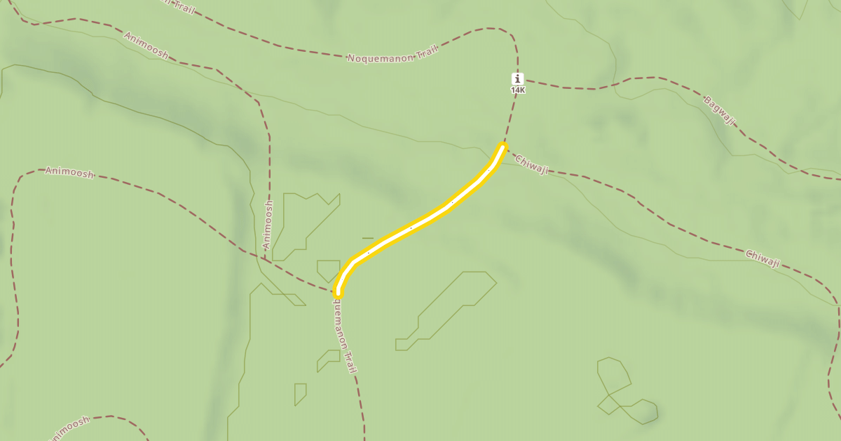 Map preview of Noquemanon Trail