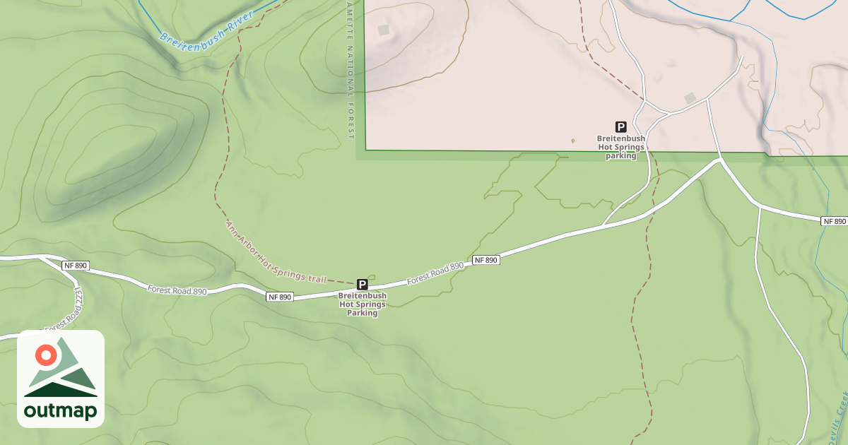 Map of BREITENBUSH SUMMER HOMES