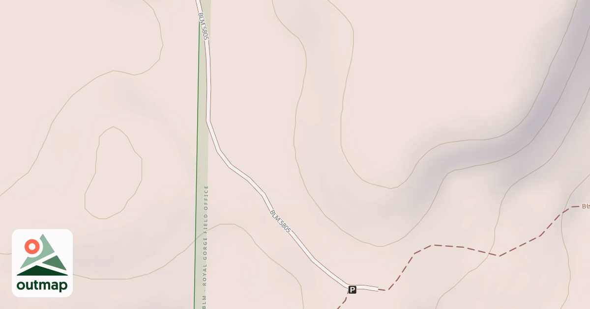 Map of BLM National GTLF Public Motorized Roads dda1f37f-41c1-4442-adc8-be4fde175034