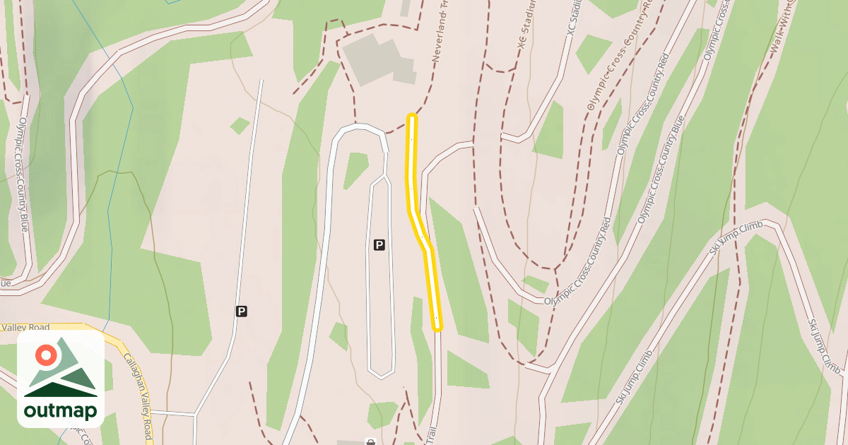 Map of Neverland Trail